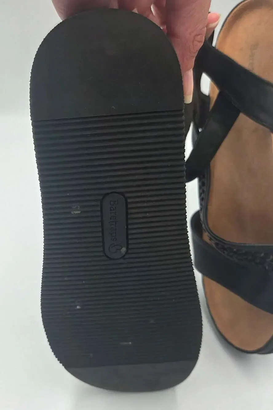 Baretraps Frolick Women's Black Wedge Sandals Size 6.5M